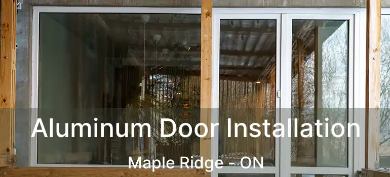 Aluminum Door Installation Maple Ridge - ON