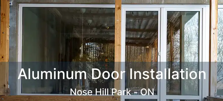  Aluminum Door Installation Nose Hill Park - ON