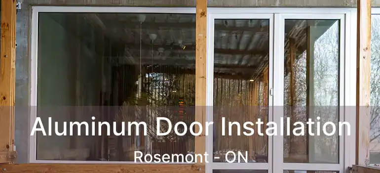  Aluminum Door Installation Rosemont - ON
