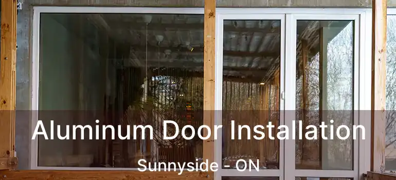  Aluminum Door Installation Sunnyside - ON