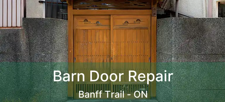  Barn Door Repair Banff Trail - ON