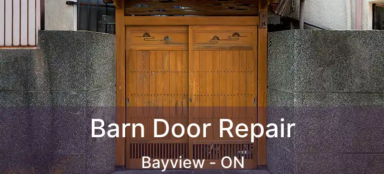  Barn Door Repair Bayview - ON