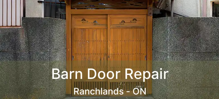  Barn Door Repair Ranchlands - ON