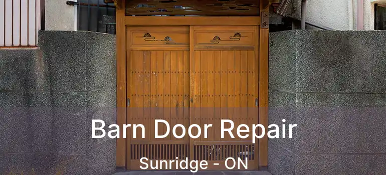  Barn Door Repair Sunridge - ON