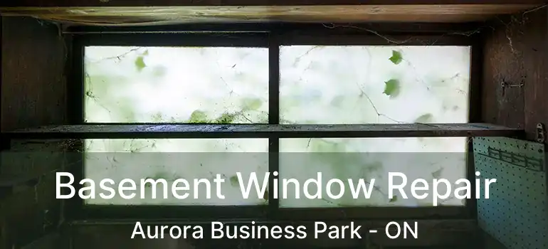  Basement Window Repair Aurora Business Park - ON