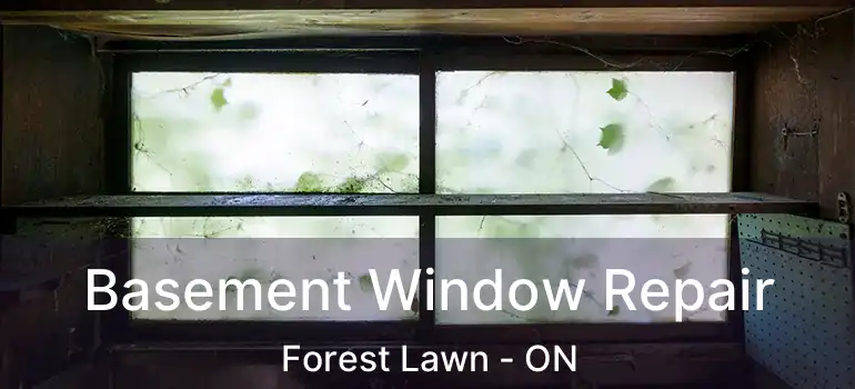 Basement Window Repair Forest Lawn - ON