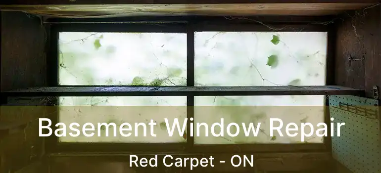  Basement Window Repair Red Carpet - ON