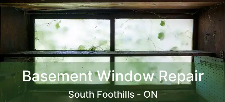  Basement Window Repair South Foothills - ON