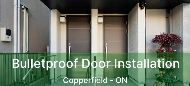  Bulletproof Door Installation Copperfield - ON