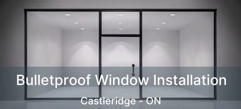 Bulletproof Window Installation Castleridge - ON
