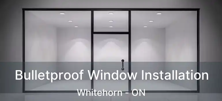  Bulletproof Window Installation Whitehorn - ON