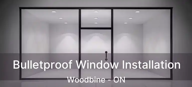  Bulletproof Window Installation Woodbine - ON