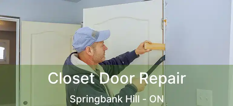  Closet Door Repair Springbank Hill - ON