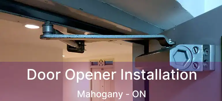  Door Opener Installation Mahogany - ON