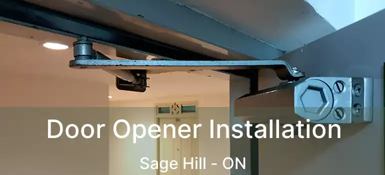  Door Opener Installation Sage Hill - ON