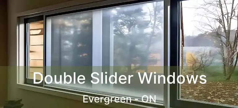  Double Slider Windows Evergreen - ON
