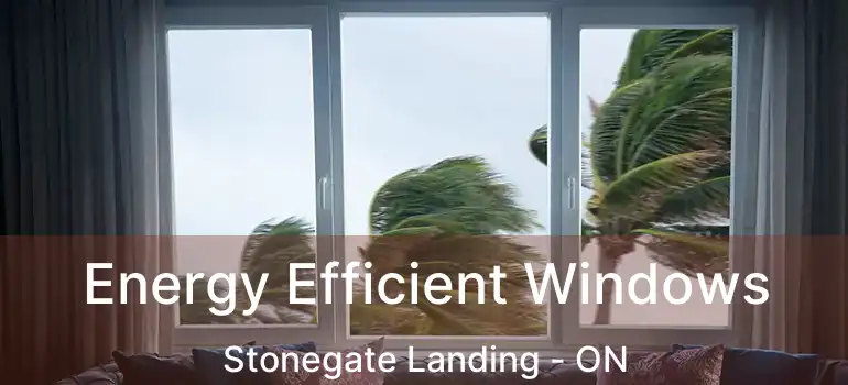  Energy Efficient Windows Stonegate Landing - ON