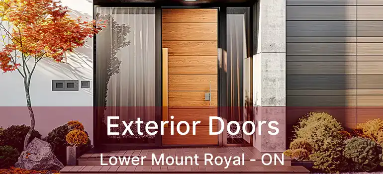  Exterior Doors Lower Mount Royal - ON