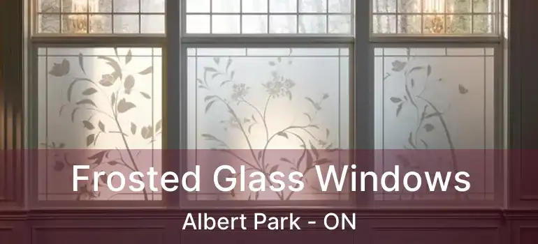  Frosted Glass Windows Albert Park - ON