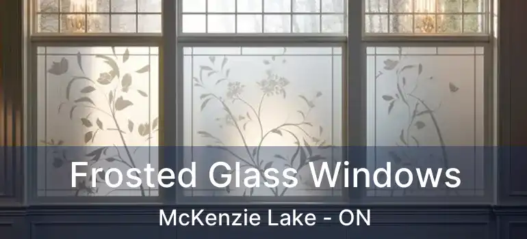  Frosted Glass Windows McKenzie Lake - ON
