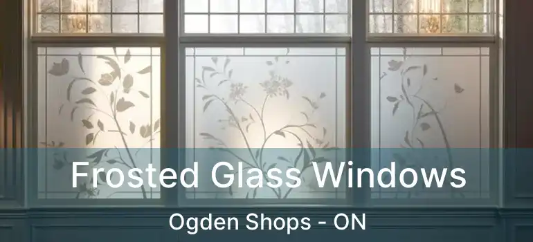  Frosted Glass Windows Ogden Shops - ON