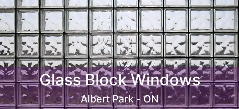  Glass Block Windows Albert Park - ON