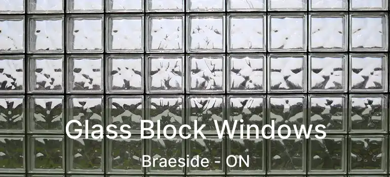  Glass Block Windows Braeside - ON