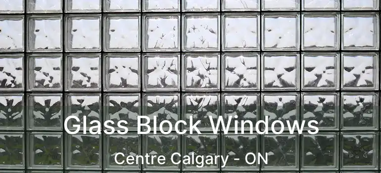  Glass Block Windows Centre Calgary - ON