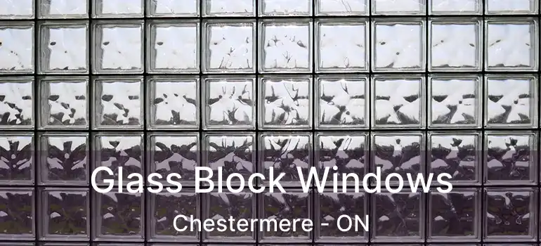  Glass Block Windows Chestermere - ON