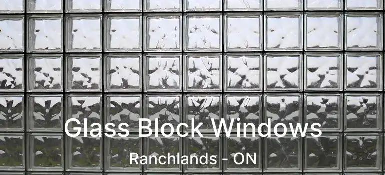  Glass Block Windows Ranchlands - ON