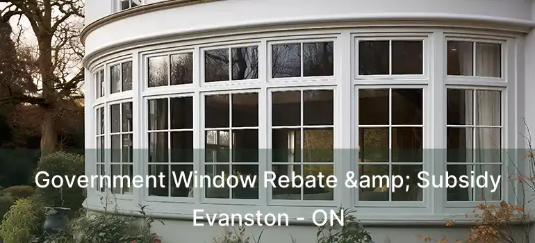  Government Window Rebate & Subsidy Evanston - ON