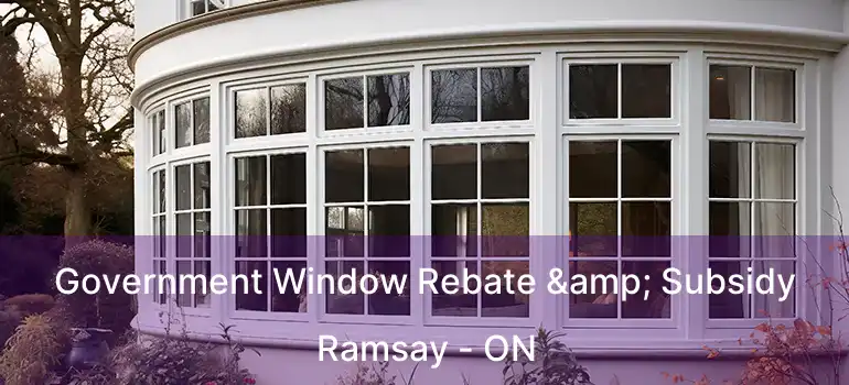  Government Window Rebate & Subsidy Ramsay - ON