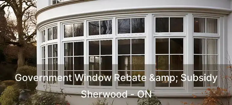  Government Window Rebate & Subsidy Sherwood - ON