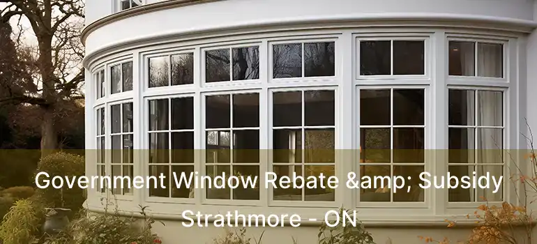  Government Window Rebate & Subsidy Strathmore - ON