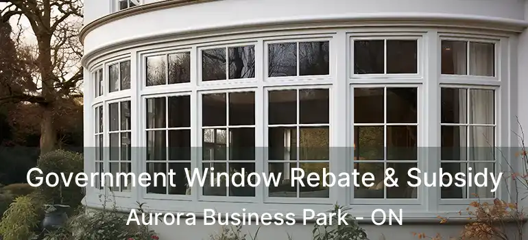 Government Window Rebate & Subsidy Aurora Business Park - ON