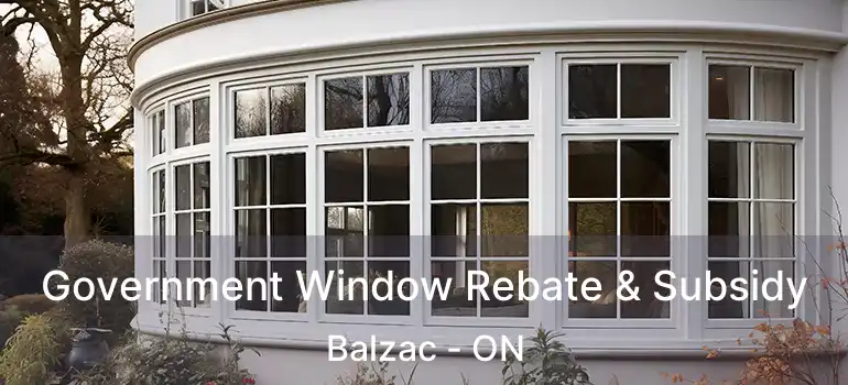  Government Window Rebate & Subsidy Balzac - ON