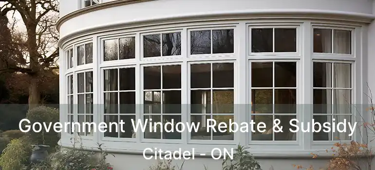  Government Window Rebate & Subsidy Citadel - ON