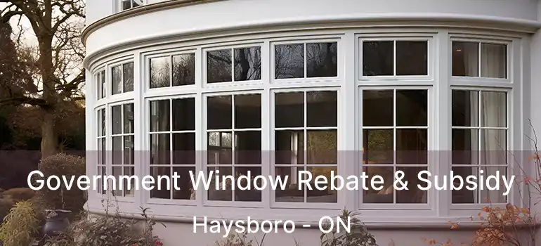  Government Window Rebate & Subsidy Haysboro - ON