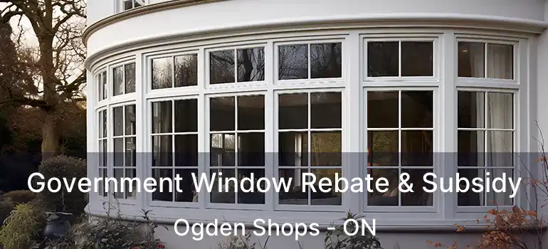  Government Window Rebate & Subsidy Ogden Shops - ON