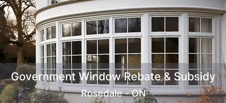  Government Window Rebate & Subsidy Rosedale - ON
