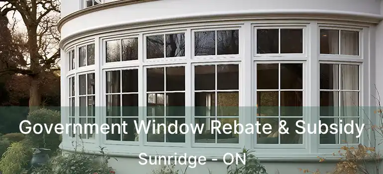  Government Window Rebate & Subsidy Sunridge - ON
