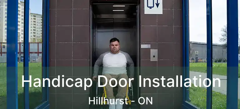  Handicap Door Installation Hillhurst - ON
