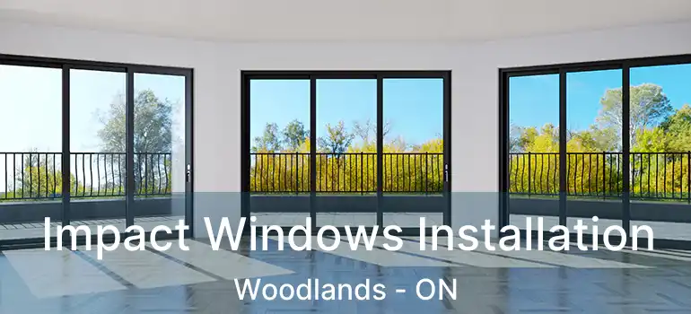  Impact Windows Installation Woodlands - ON