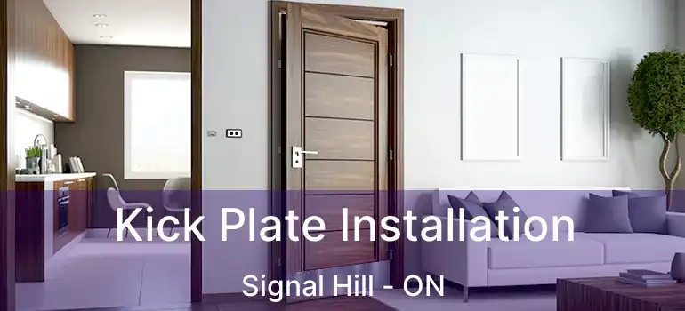  Kick Plate Installation Signal Hill - ON