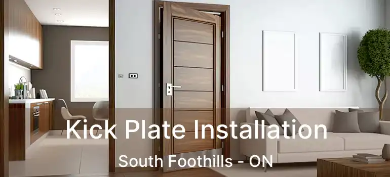  Kick Plate Installation South Foothills - ON