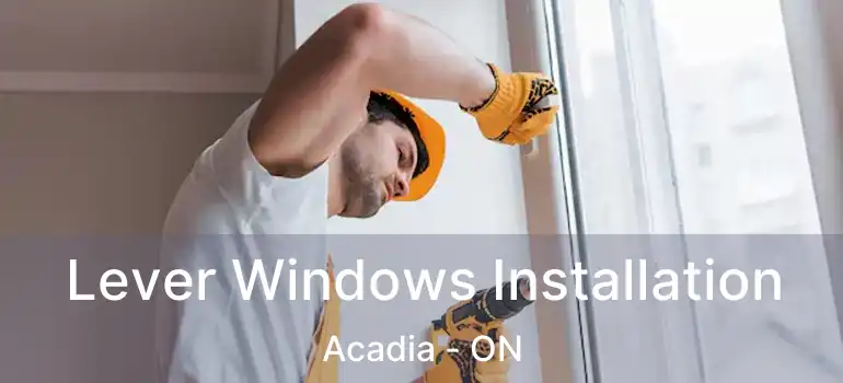  Lever Windows Installation Acadia - ON