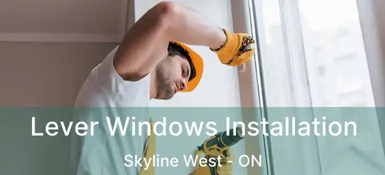  Lever Windows Installation Skyline West - ON