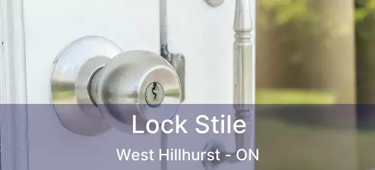  Lock Stile West Hillhurst - ON