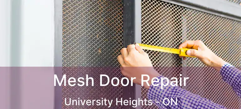  Mesh Door Repair University Heights - ON
