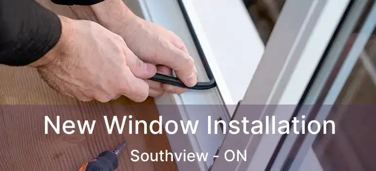  New Window Installation Southview - ON